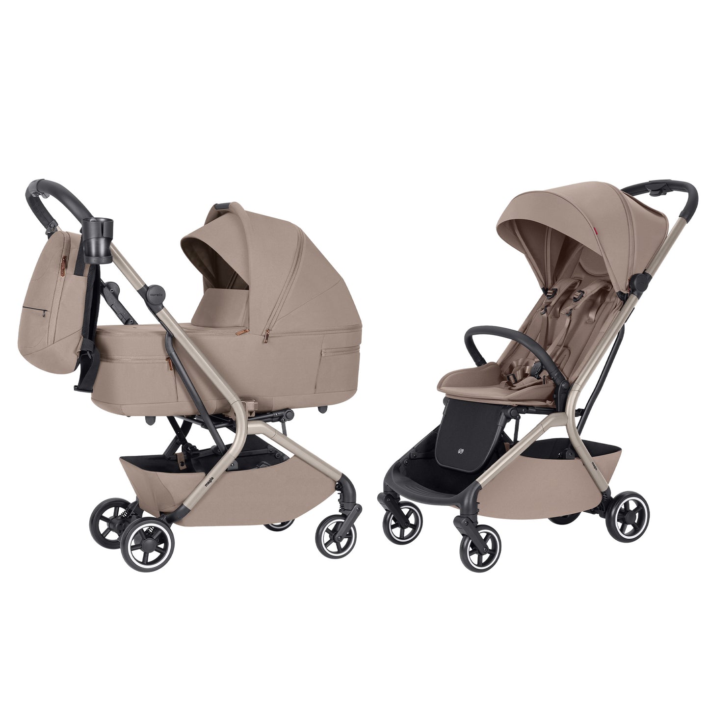 2-in-1 Kinderwagen „CARRELLO MAGIA“ - Spice Beige