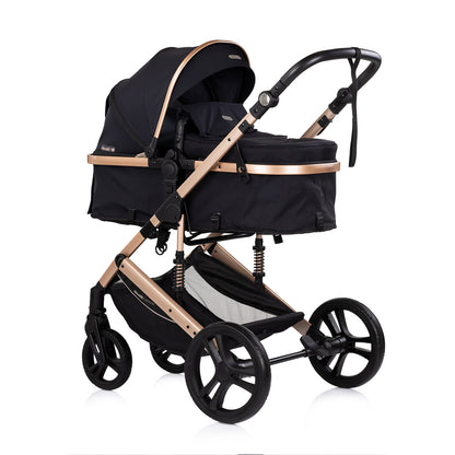 3-in-1 VERWANDELBARER KINDERWAGEN „AMORE“ NOIR