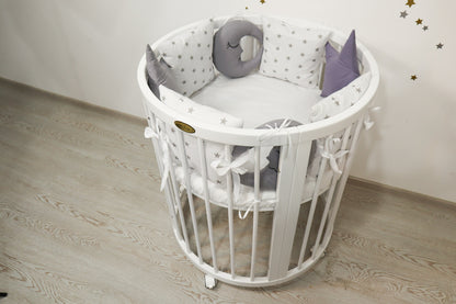 Das Brett wird in eine Wiege aus dem Set „Weiße Nacht“ verwandelt