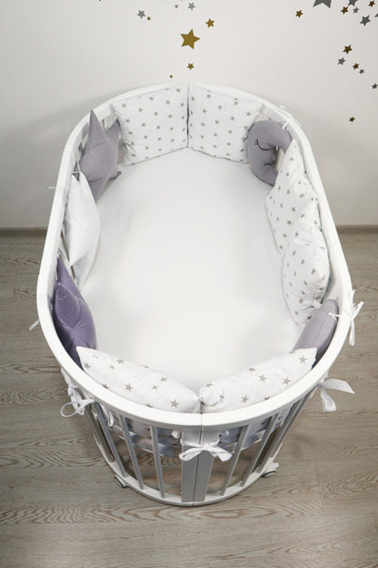 Das Brett wird in eine Wiege aus dem Set „Weiße Nacht“ verwandelt