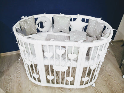 Das Brett wird in eine Wiege aus dem Set „Weiße Nacht“ verwandelt