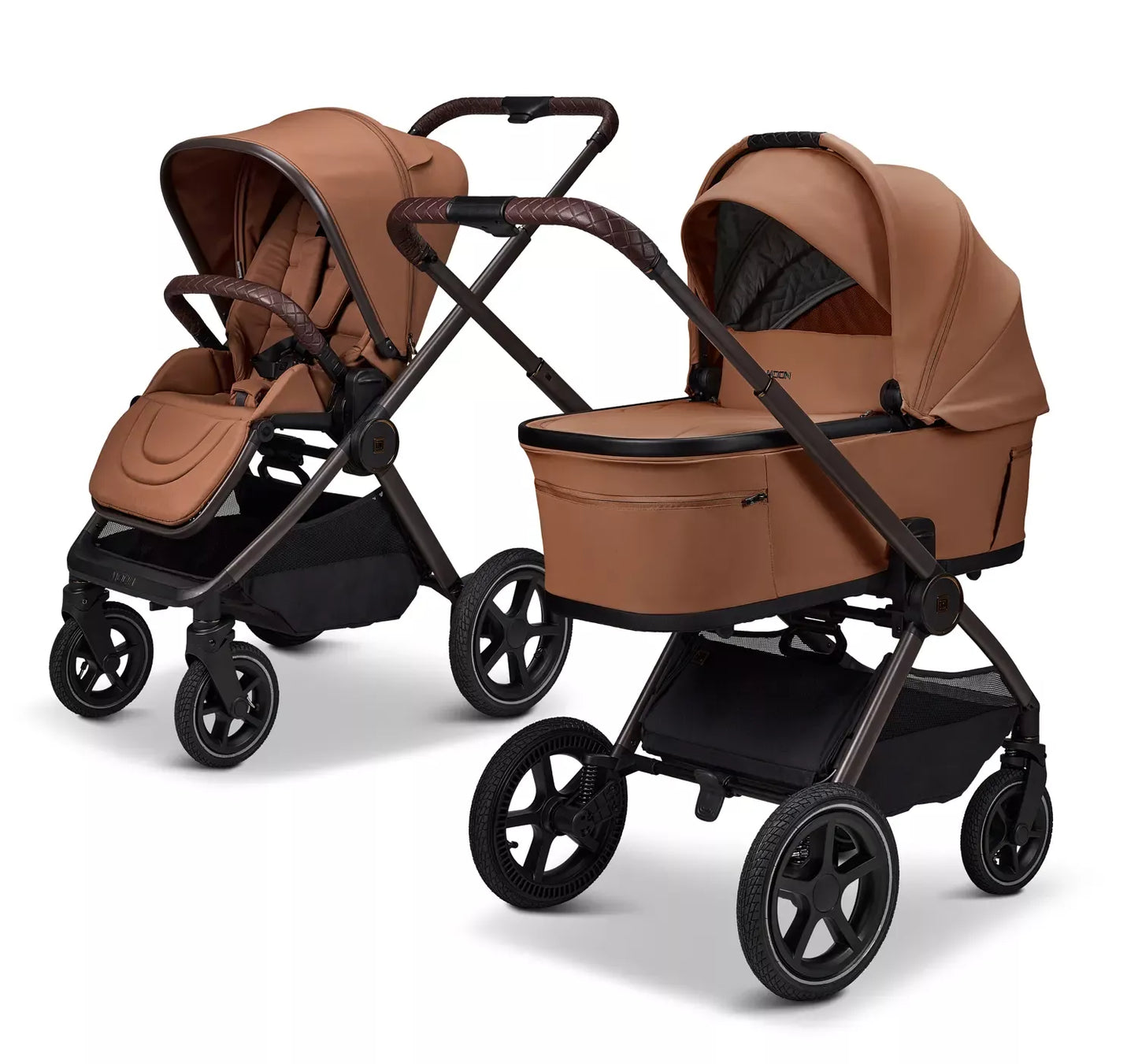 MOON GIO FOLD AIR KOMBI-KINDERWAGEN - COGNAC