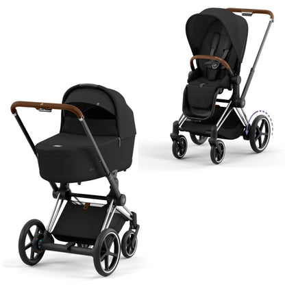 CYBEX e-PRIAM Set Gestell in Chrome Brown - Sepia Black