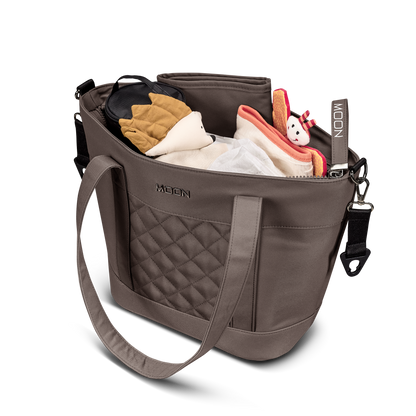 MOON - V-SHAPE BAG greige