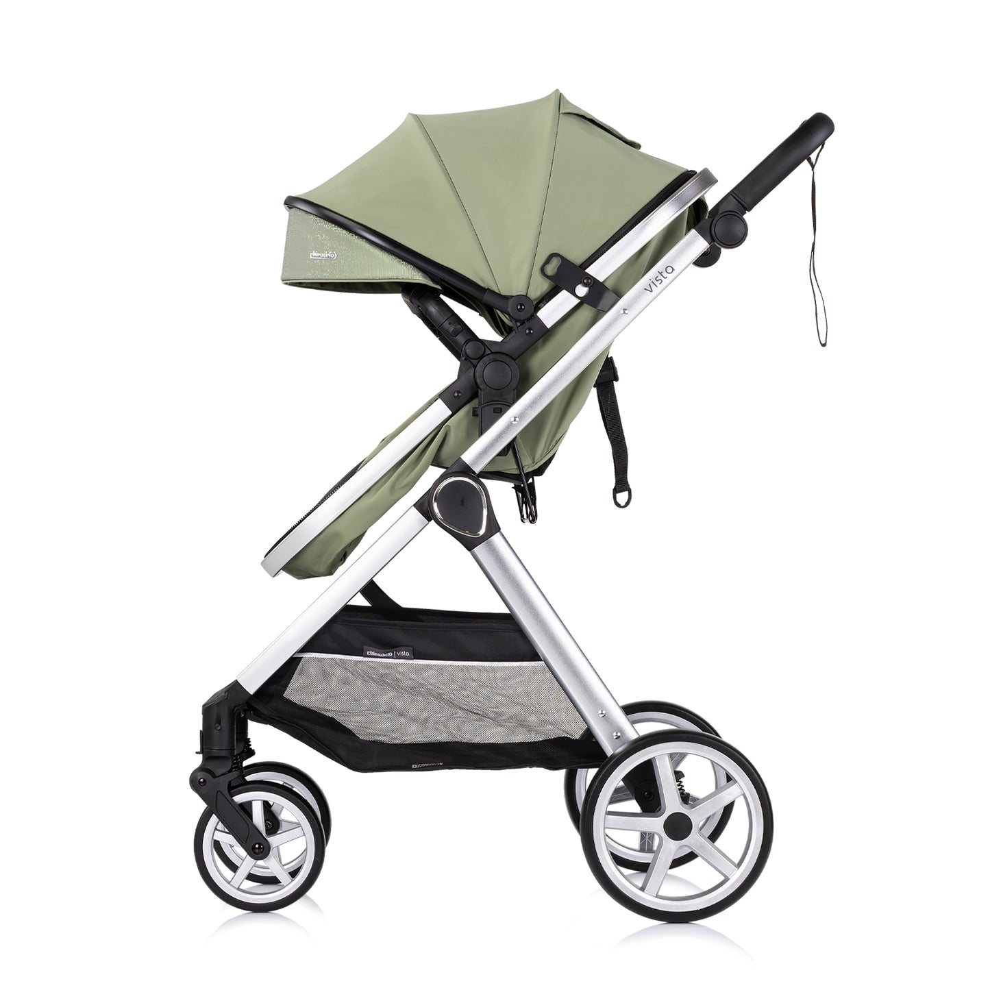 3-in-1 VERWANDELBARER KINDERWAGEN „VISTA“ BASILIKUM