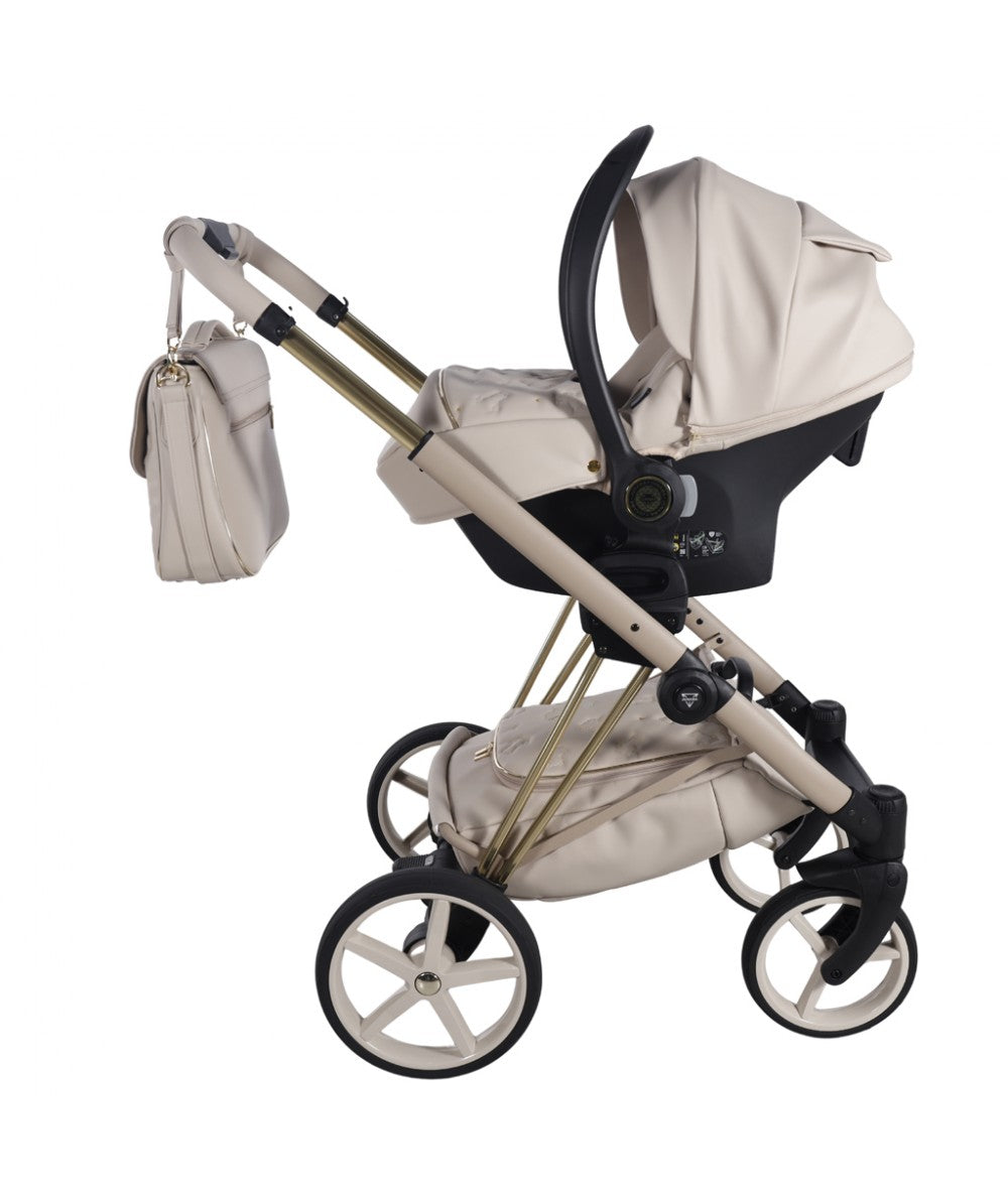 Junama Diamond Cubby Kombi-Kinderwagen - Beige/Gold