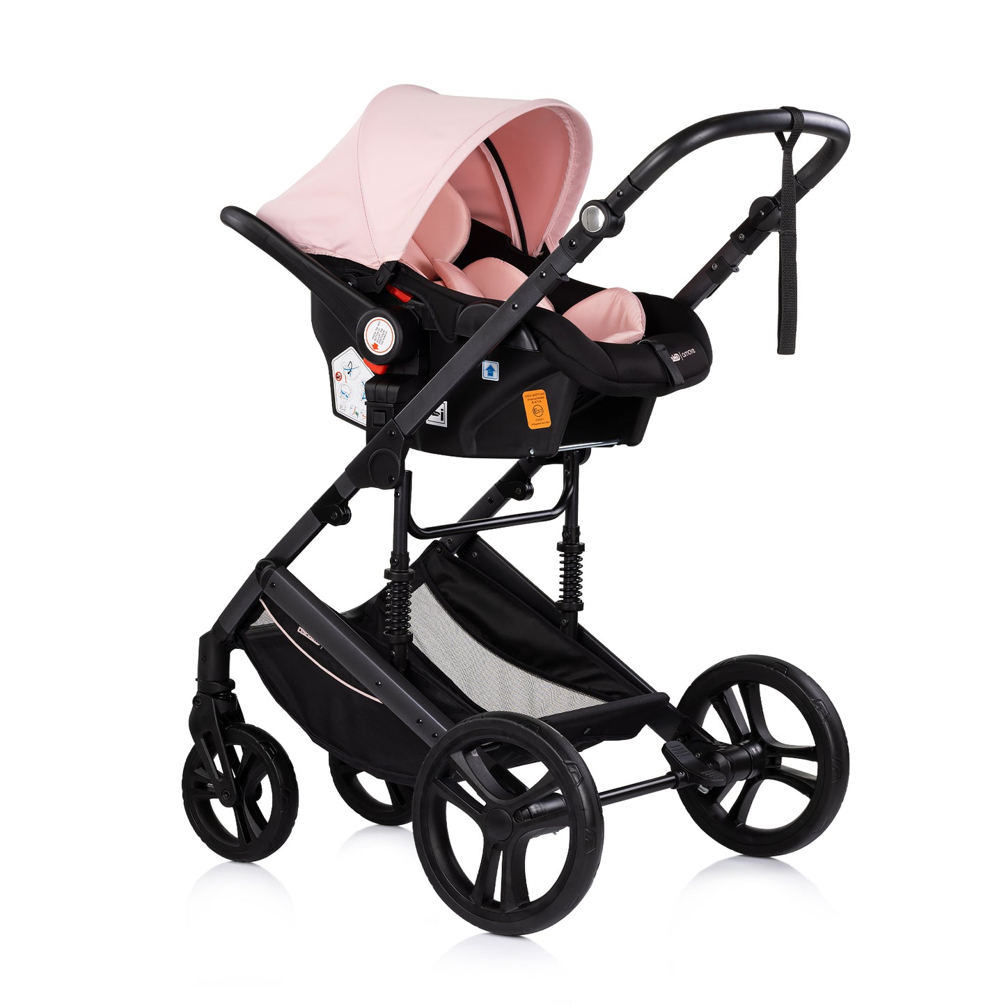 3-in-1 VERWANDELBARER KINDERWAGEN „AMORE“ PUDERROSA