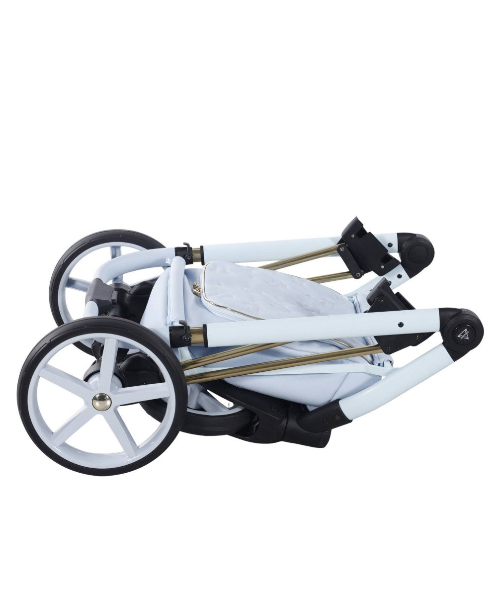 Junama Diamond Cubby Kombi-Kinderwagen - Blue/Gold