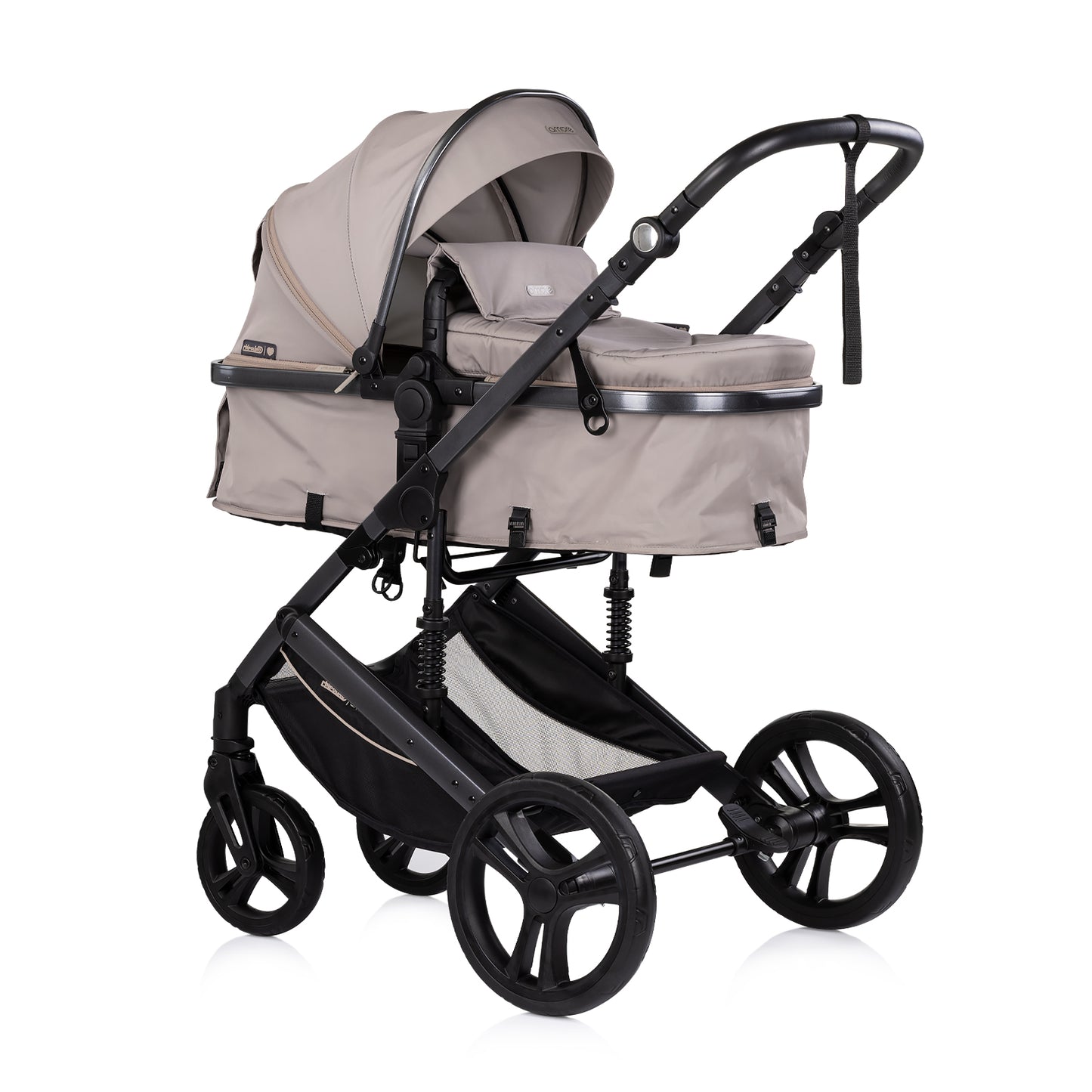 3-in-1 VERWANDELBARER KINDERWAGEN „AMORE“ LATTE
