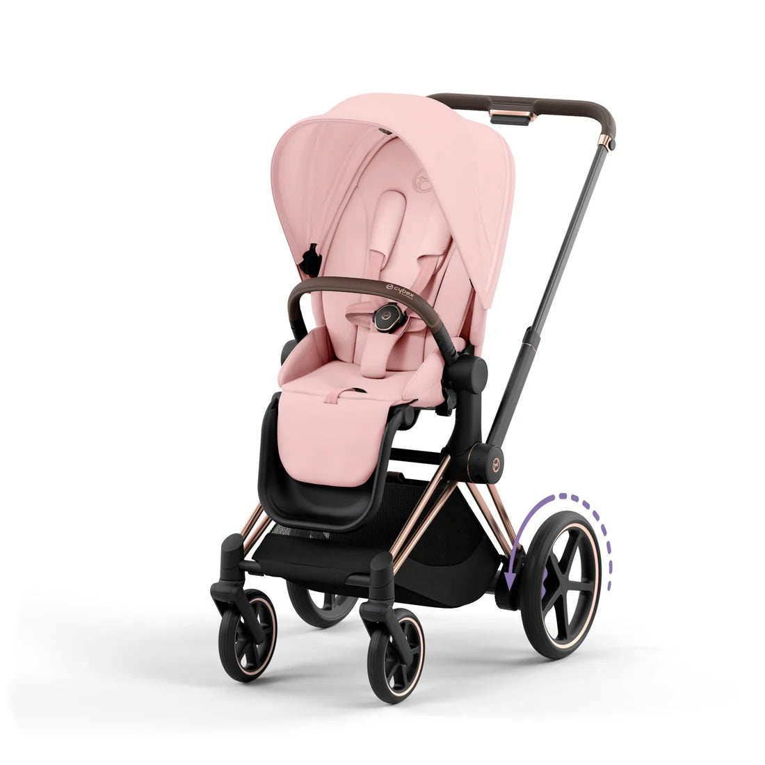 CYBEX e-PRIAM Set Gestell in Roségold- Peach Pink