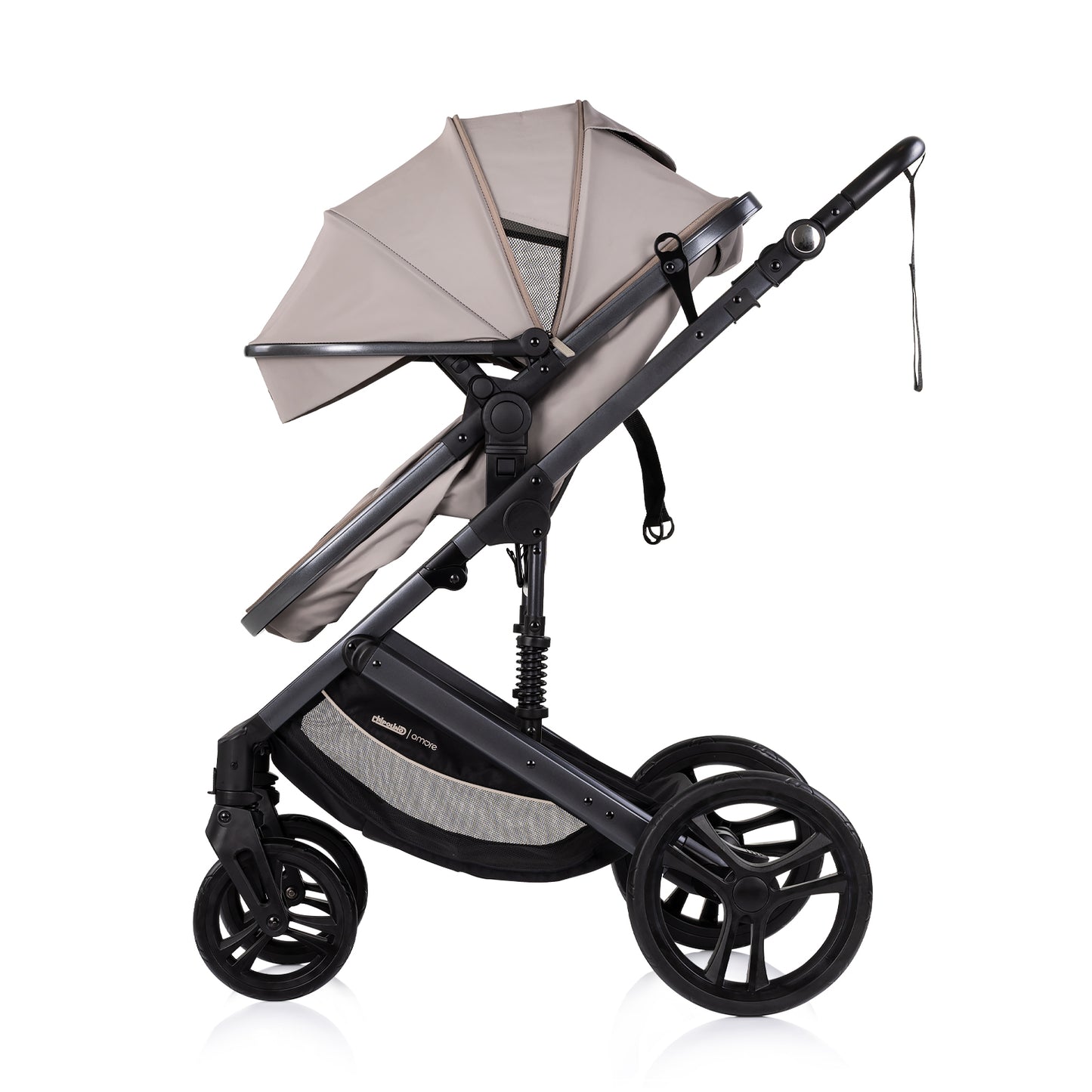 3-in-1 VERWANDELBARER KINDERWAGEN „AMORE“ LATTE