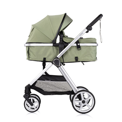 3-in-1 VERWANDELBARER KINDERWAGEN „VISTA“ BASILIKUM
