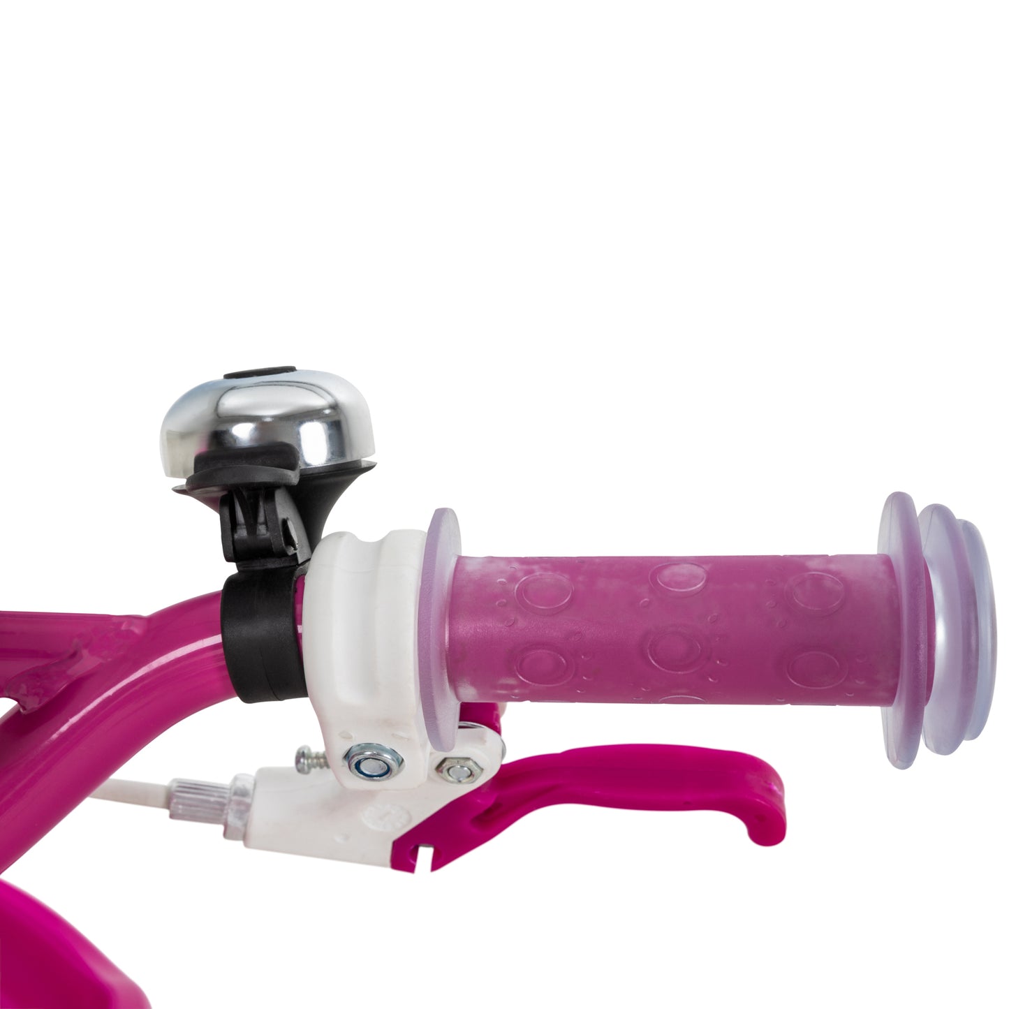 Kinderfahrrad Daisy 12 Zoll, pink, Stützräder, Korb, V-Brake-Bremsen, Antirutschgriffe