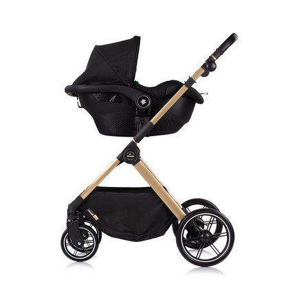 3-in-1 BABY-TRANSFORMATIONSKINDERWAGEN "PEARL" - NOIR