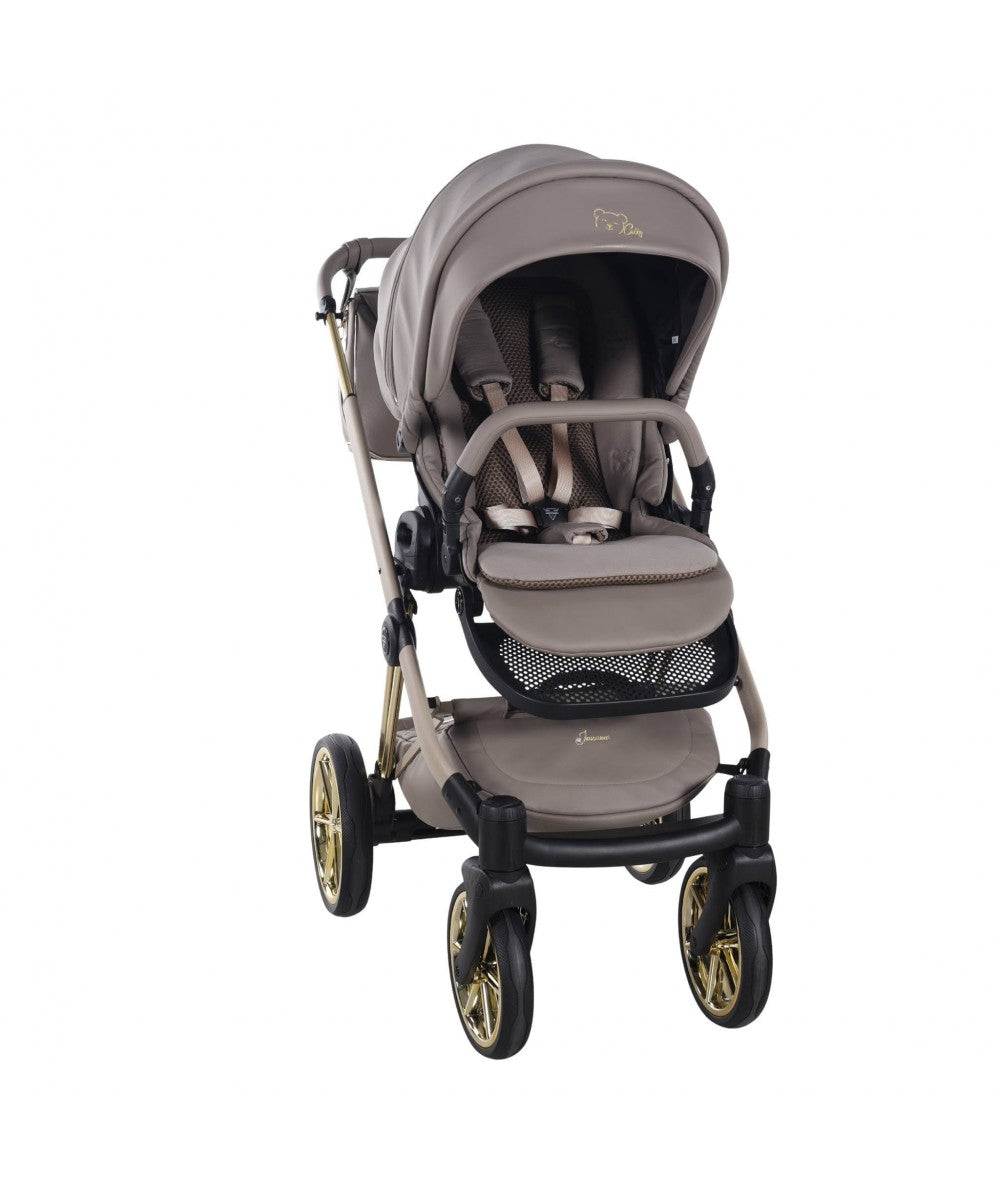 Junama Diamond Cubby Kombi-Kinderwagen - Cappuccino/Gold