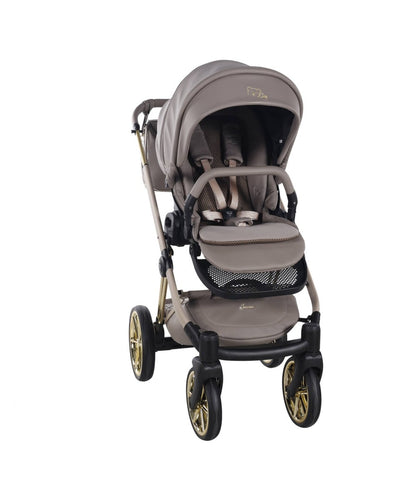 Junama Diamond Cubby Kombi-Kinderwagen - Cappuccino/Gold