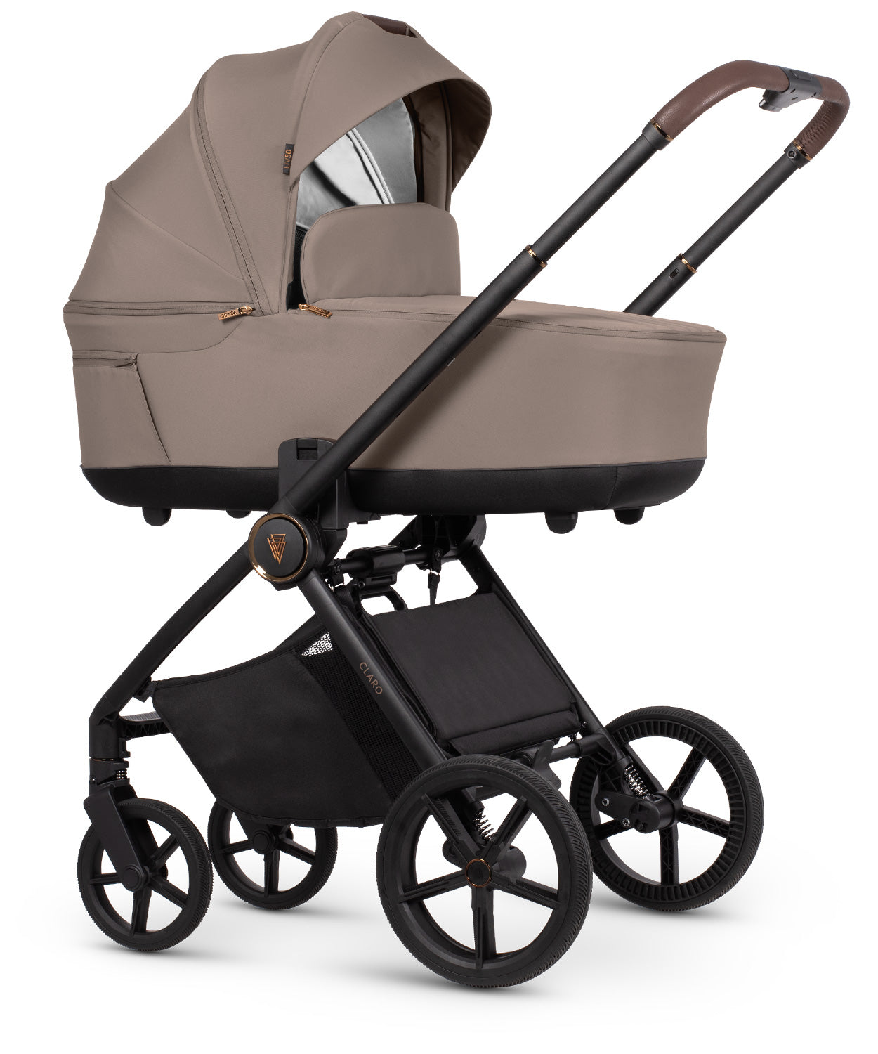VENICCI CLARO „ALMOND“ - 3-in-1 Kinderwagen + TIAGO AUTOSITZ