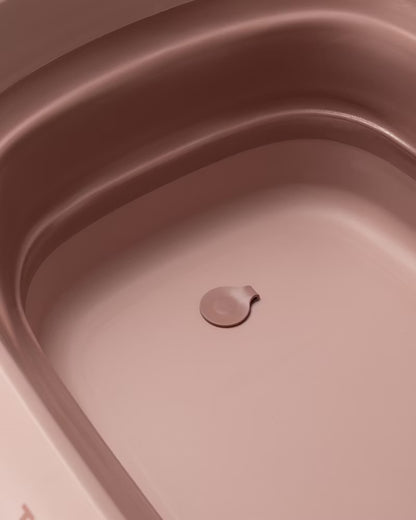TWISTSHAKE Luxus-Badeset Pink - Zusammenklappbare Badewanne mit Badeständer
