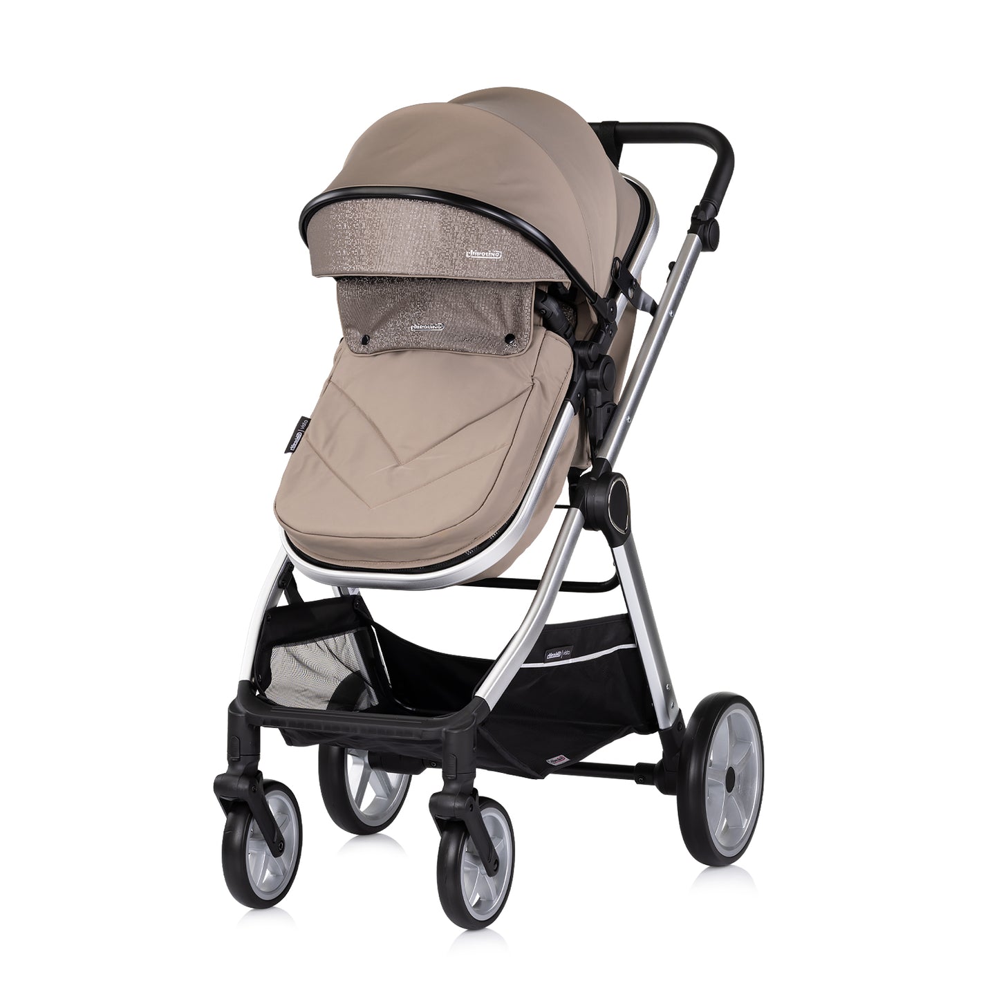 3-in-1 VERWANDELBARER KINDERWAGEN „VISTA“ TIRAMISU
