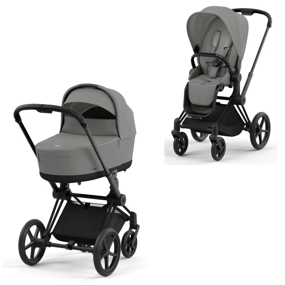 CYBEX PRIAM Set Gestell in Matt Black - Mirage Grey