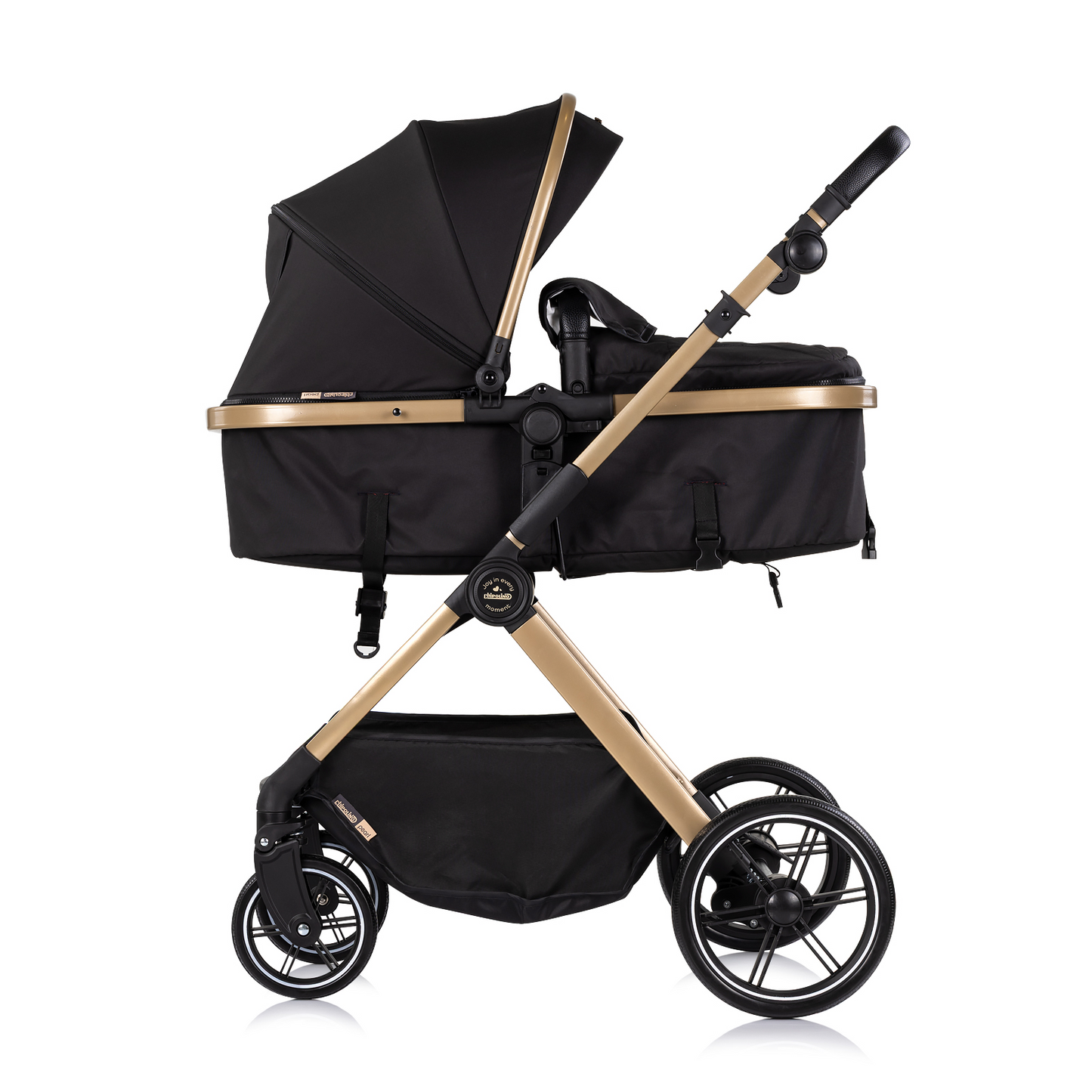 3-in-1 BABY-TRANSFORMATIONSKINDERWAGEN "PEARL" - NOIR