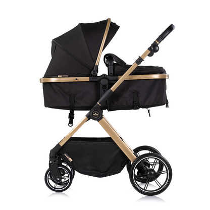 3-in-1 BABY-TRANSFORMATIONSKINDERWAGEN "PEARL" - NOIR