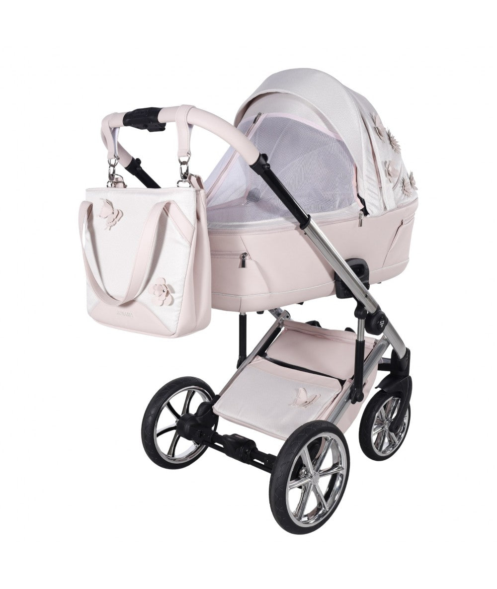 Junama Diamond Le Fleur Kombi-Kinderwagen - Pink