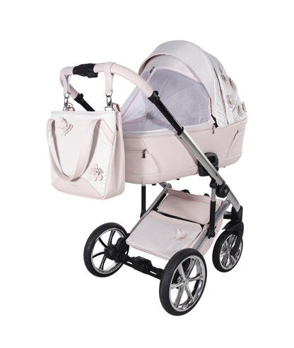 Junama Diamond Le Fleur Kombi-Kinderwagen - Pink