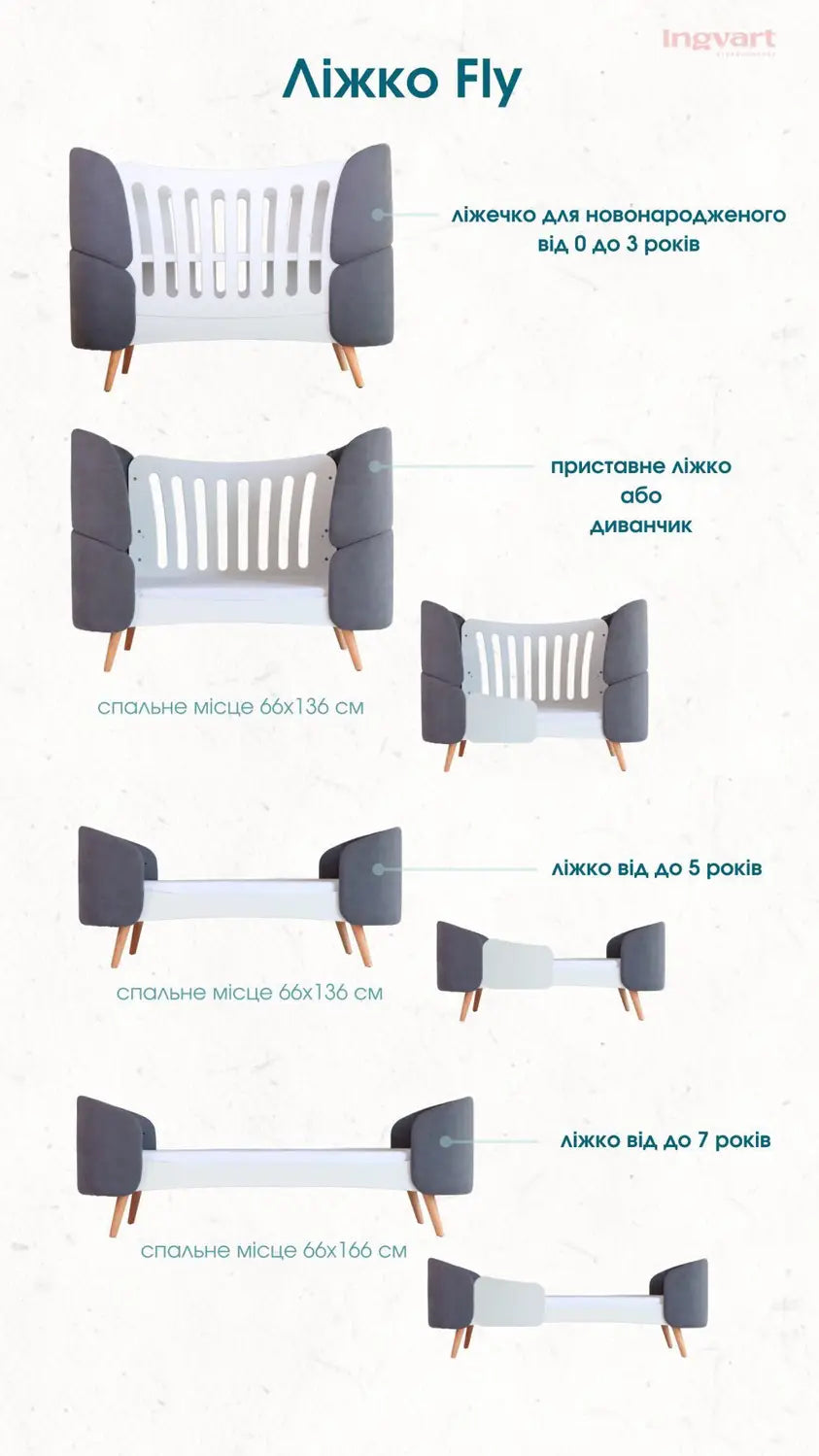 Fly Bed Boucle Milky Cot