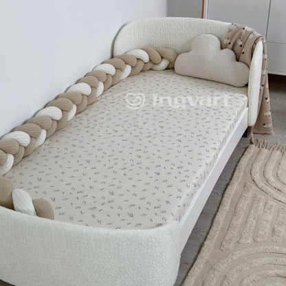 Fly Teenage Bett 80x183 cm Bouclé milchig