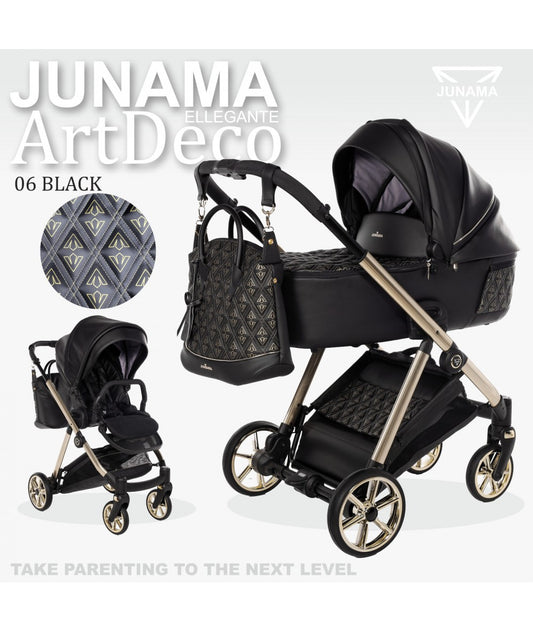 JUNAMA ELLEGANTE ArtDeco - BLACK