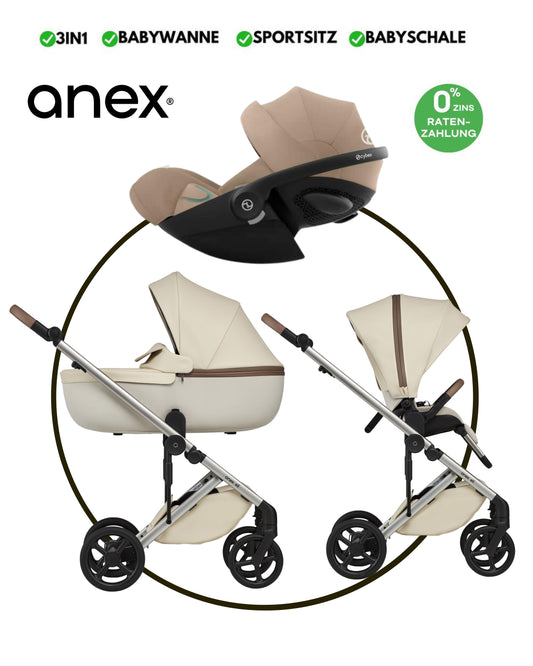 ANEX ELI „MUSE“ - BUNDLE SET „CYBEX CLOUD-G ALMOND BEIGE“