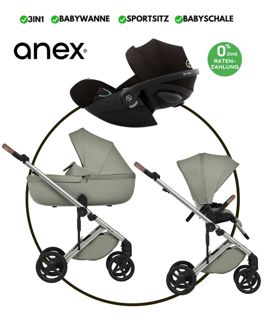 ANEX ELI „EXCITE“ - BUNDLE SET „CYBEX CLOUD-G MOON BLACK PLUS“