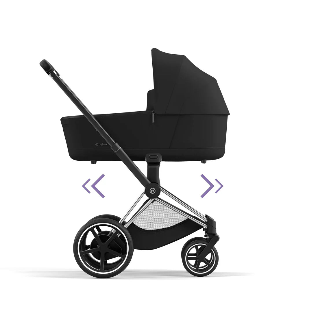 CYBEX e-PRIAM Set Gestell in Chrome Black - Sepia Black