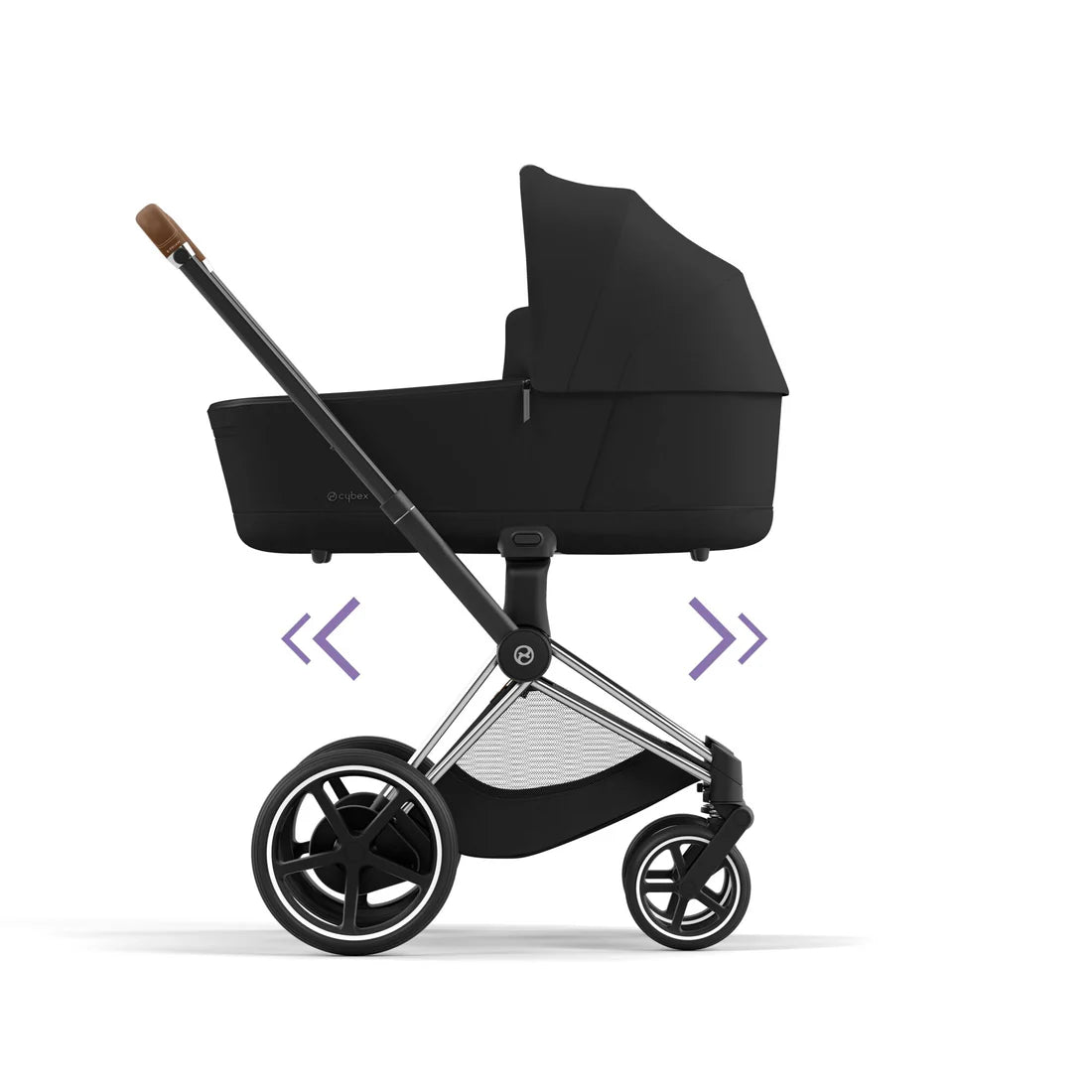 CYBEX e-PRIAM Set Gestell in Chrome Brown - Sepia Black