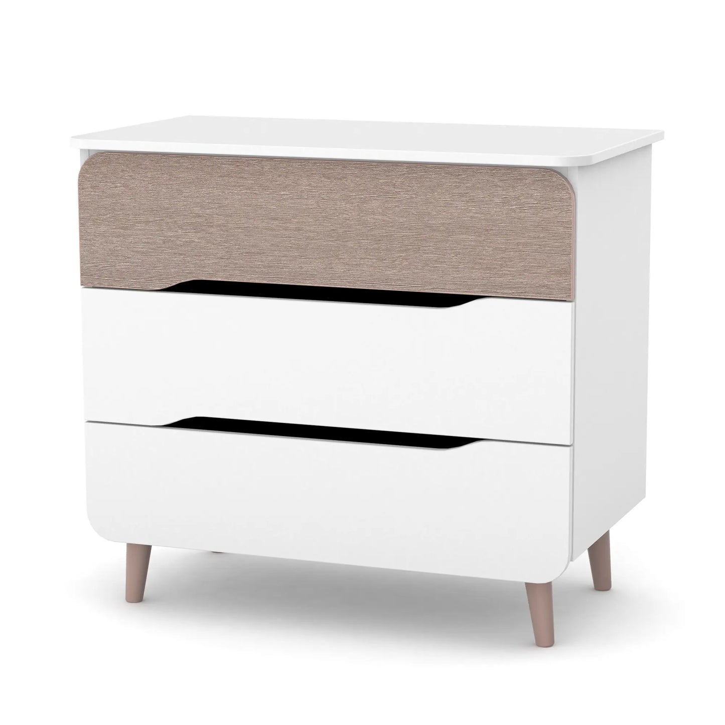 Veres Sydney 900 Kinderkommode (90 cm) - Cappuccino Weiß