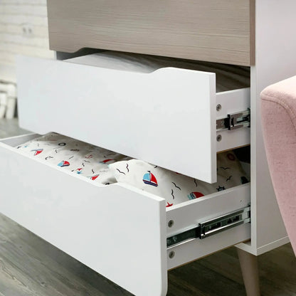 Veres Sydney 900 Kinderkommode (90 cm) - Cappuccino Weiß