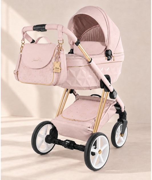 Junama Diamond Cubby Kombi-Kinderwagen - Pink
