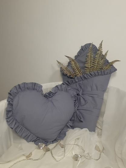 Karierter Umschlag mit Rüschen