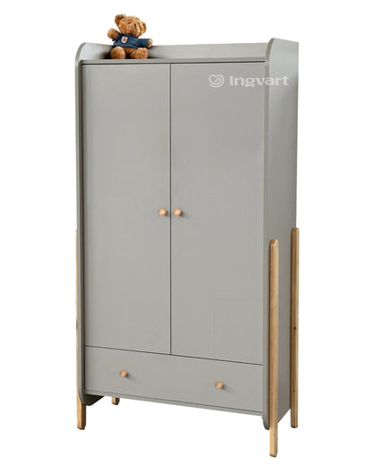 Kleiderschrank Nika, 2-türig, kühles Beige