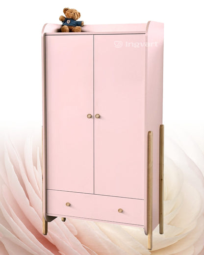 Kleiderschrank Nika, 2-türig, rosa