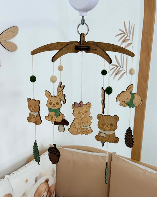 Mobile aus Holz