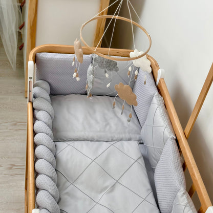 Mobilnummer 2 „Grau-beige Wolken“