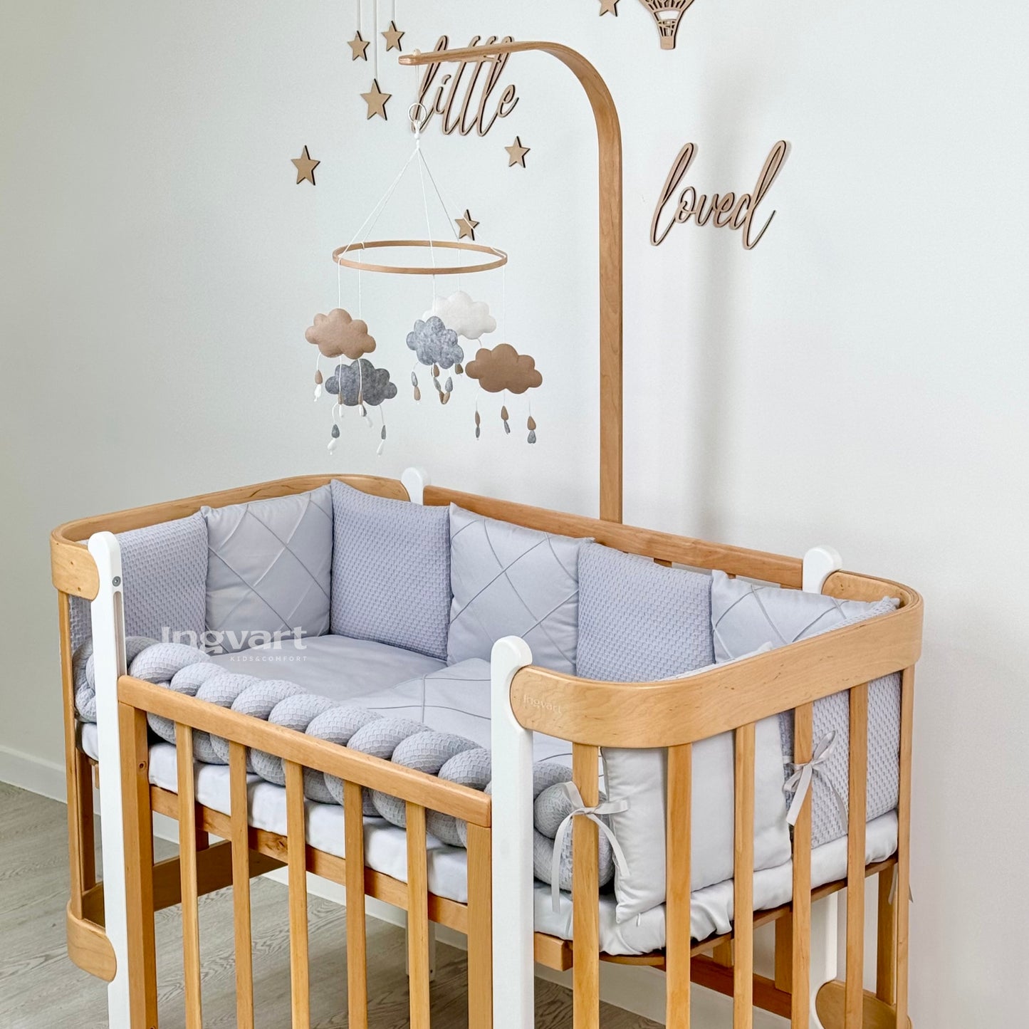 Mobilnummer 2 „Grau-beige Wolken“