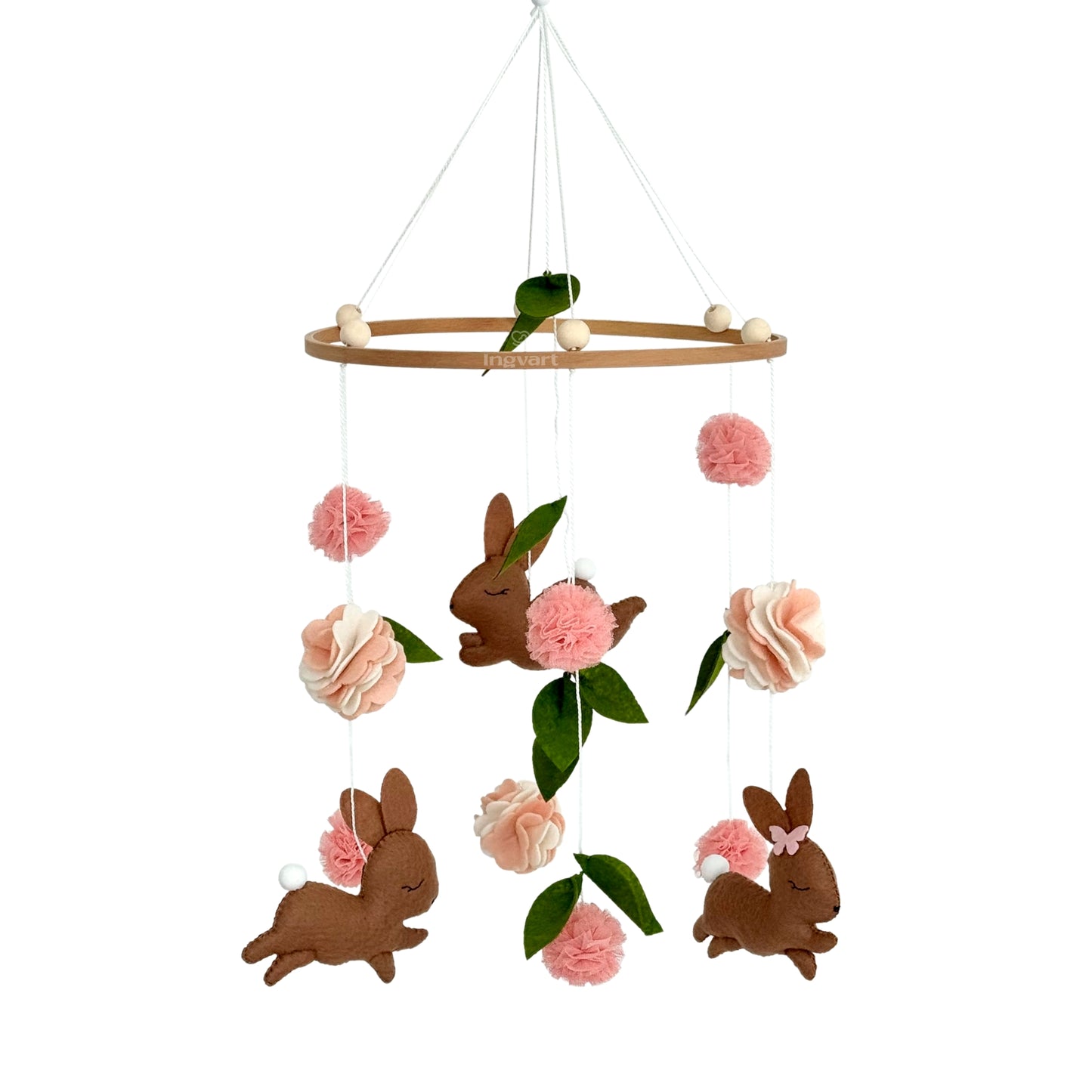 Mobilnummer 5 „Hasen in Blumen“