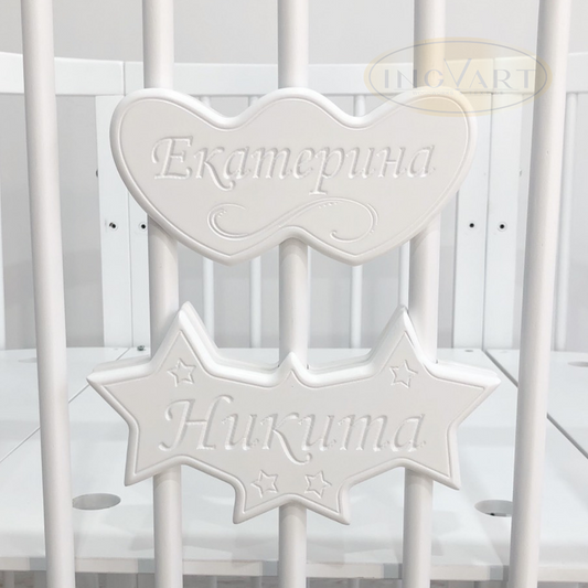 Namensschild auf Magneten