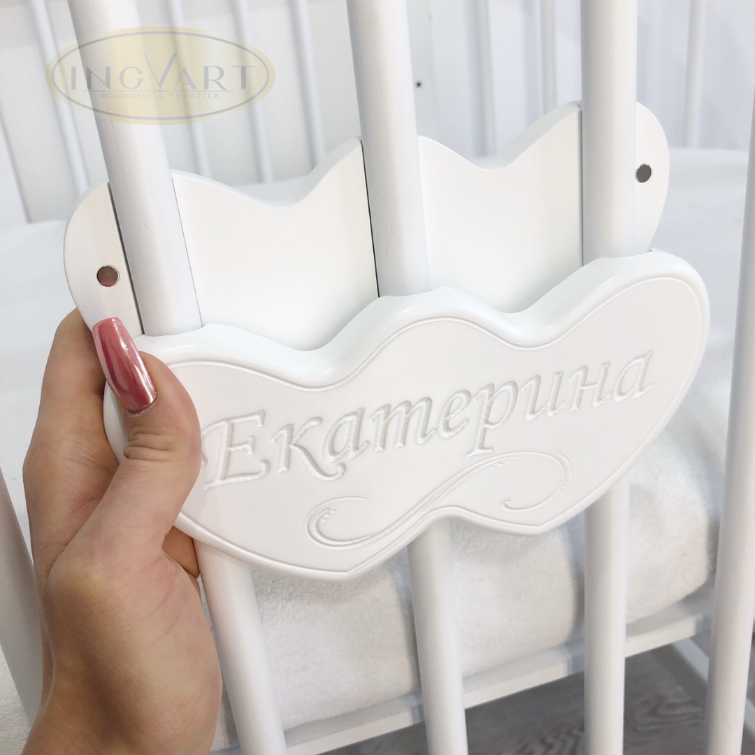 Namensschild auf Magneten