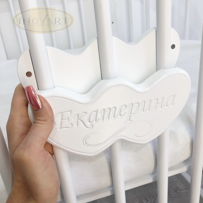 Namensschild auf Magneten