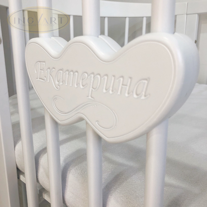 Namensschild auf Magneten