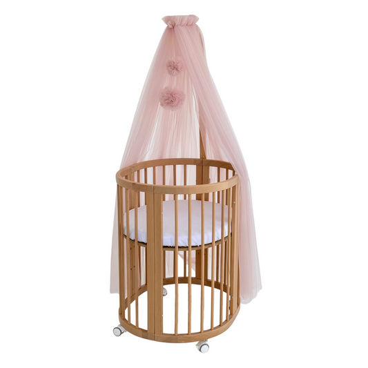 Puderrosa Pompon-Baldachin